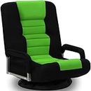 ACIPENSER Swivel Gaming Chair Multipurpose Floor Gaming Chair Rocker for Playing Video Games, TV, Reading w/Armrest Lumbar Support & 6 Adjustable Postion Backrest for Adults & Kids,Green