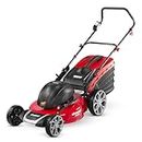 Sharpex 1800W Electric Lawn Mower 20 Inch Blade | Grass Cutting Machine with 70L Grass Catcher Box | Adjustable Height Lawn Mower Electric for Garden, Yard, and Farm (Single Phase 2.5HP Motor, Red)