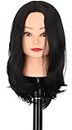 Rizi Full Head Short Straight Hair Wigs for Girls In Very Fine Quality in Natural Black Color adjustable Stretchable fits To All size head 13inch also good for bald head