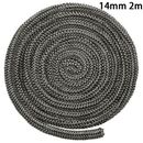 Black StoveFire Rope Seal for Wood Burning Stove Door 2m Length Easy to Use