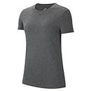 Nike Womens T-Shirt W NK Park20 SS Tee, Charcoal Heathr/White, CZ0903-071, S