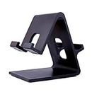 Kanget 2 in 1 Smart Phone Stand Multi Angle, iPhone Stand: Desktop Stand Holder Dock for All Smartphones and Tablets of Any Size (Black) (Double Hold)