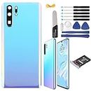 YHX-OU 6.47 inch Battery Cover Suitable for Huawei P30 Pro Rear Replacement + Installation Tool + 1 SIM Card Tray (Breathing Crystal)
