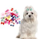  50 Piezas Accesorios para Cachorros M para Perros Pequeños Pelo Lazos Cabeza Moño Mascota Corbata