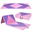 4-Panel Workout Fitness Yoga Gymnastics Mat Folding With Hook and Loop Fasteners