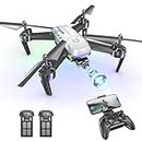 Drone with Camera for Adults -Wipkviey T6 1080P HD Long Distance RC Quadcopter Equipped w/2 Batteries, FPV Drones for Beginners/Kids, Girls/Boys Toys Birthday/Christmas Gifts