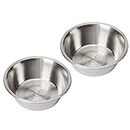 FOYO Stainless Steel Pet Bowls Set - Dog Dishes for Small/Medium Dogs, 29 OZ Food and Water Bowls, Set of 2