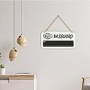 CVANU Wooden WiFi Password Hanging Sign Wall Plaque for Home/Library/Office/Cafe/Restaurant Colour Snow-White Size (5inch X 10inch)_C3