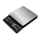 Food Kitchen Scale NEXT-SHINE Rechargeable Digital Scale with LCD Backlit Display and Protective Tray, 5kg x 0.1 for Baking Cooking Meal Prep Parcel, Large Stainless Steel Weighing Platform