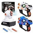 Laser Tag Set, 2 Infrared Laser Gun with Projector & 3 Target Cartridges, Lazer Battle Game Toys for Ages 6-12+ Year Olds Kid Teens Adults Boys & Girls, Indoor Outdoor Family Activity Game Toys Gift
