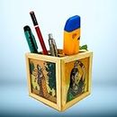 santarms Pen Pencil Stand for Office Table Stylish Visiting Card Holder Accessories Study Desk Organizer dispensers or Holders Decorative Items Products Supplies & Storage Supplies Organisers