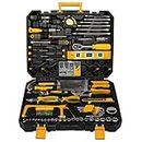 298 Pcs Home Tool Kit Set, Mechanic Tool Set for Car Motorbike Repair Daily Maintenance, Household DIY Tool Box with Tools Included, Hammer Pliers Screwdrivers Basic Hand Tool Sets