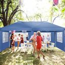 Homdox 20 Ft. W x 10 Ft. D Steel Pop Up Canopy Tent Party Tent w/ Removable Side Walls /Soft-top in Blue | 102 H x 236 W x 118 D in | Wayfair