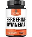 1000mg Berberine Supplement with Organic Gymnema Sylvestre Leaf - 60 Capsules with High Concentrated Extract - Support for Immune System, Heart Health & Body Balance