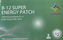 Patch energetico vitamina B12 acido folico transdermico 8 cerotti 10 confezioni flowzuk