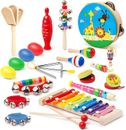 Kids Musical Instruments Toddlers Wooden Percussion Instruments Baby Kids Presch