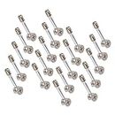 OSALADI 20 Sets Three-in-one Connector Iron Dowel Pre- Inserted Nut Metal Screws Cabinet Connectors Cam Bolts Dowels Nuts Hardwares Bolts Muebles Pre-inserted Nut Cam Lock Furniture Alloy