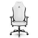 Cybeart | Arctic White Gaming/Office Chair | 4D Armrest | Inbuilt Lumbar Support | Supreme PU Leather, Ergonomic, Recline & Tilt