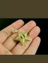 2.60 Ct Round Cut Simulated Citrine Mario Star Pendant 14K Yellow Gold Plated