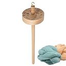 Yarn Spindle - Drop Spindle Top Whorl | Ergonomic Carved Design Yarn Spinner for Beginners Professionals Sewing, Weaving, Spinning,