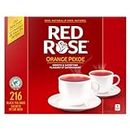 Red Rose Orange Pekoe Tea, 216 Count Tea Bags, Premium Black Tea, Rich and Smooth Flavour