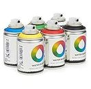 Montana 10W0006M MTN Spain Water Based Spray Paints 100ML - Workshop (Pack of 6),100ml