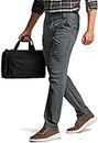 CQR Men's Vent Stretch Pants, Cool Dry Lightweight Casual Cargo Pants, Water Resistant Straight-Fit Utility Work Pants, Shenandoah Carbon Grey, 34W x 32L