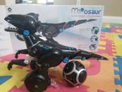 WowWee MiPosaur Dinosaur Robot w/ TrackBall, Complete, Black VG