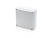 Csecurity ABS Junction Box - Waterproof Electronic Project Box Enclosure Case for Electronic Projects, Outdoor, Indoor (150 x 150 x 70 mm)