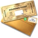 Gutschein Goldenes Ticket Rubbellos zum ausfüllen Muttertag Geburtstag Geschenk