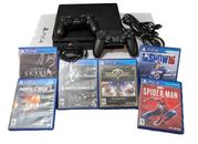 Paquete de sistema de consola de videojuegos Sony PlayStation 4 1 TB negro delgado y 6 juegos 