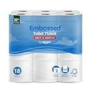 by Amazon 2-Ply Embossed Toilet Paper, 18 Rolls (1 Pack of 18), 200 Sheets per Roll (previously Presto!)