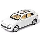 VVE Exclusive Alloy Metal Pull Back Die-cast Car Scale Model with Sound Light Mini Auto Toy for Kids (Porsche Cayenne 1:32)