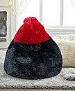 Deeku Art Red and Black Bean Bag Gaming Chair for Kids and Adults. XXXL (Without Beans)