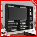 Entertainment Center TVs Open Shelf 55 in Living Guest Rooms Home Offices Black