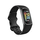 Fitbit Charge 5 Activity Tracker with 6-Months Premium Membership Included, up to 7 Days Battery Life and Daily Readiness Score, Black/Graphite Stainless Steel