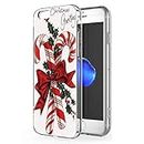 ZhuoFan iPhone 6s / 6 Case, Phone Case Clear with Christmas Pattern [Ultra Slim] Shockproof Soft Gel TPU Silicone Back Cover Bumper Skin for Apple iPhone6s 4.7-inch Smartphone, Christmas 01