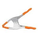 Pony Jorgensen Heavy Duty Spring Clamp with Protectors, 76 mm, Silver/Orange