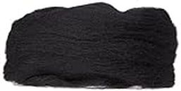 clover 7932 Natural Wool Roving: Black 20gm, 20