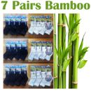 7 Pairs REAL 90% Bamboo Socks Mid Calf Work Casual Sport Soft Cushion Women 2-8