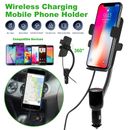 NEW Car Cigarette Lighter Dual USB Wireless Charger Mount Phone Holder Universal