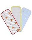 Mi Arcus New Baby Cotton Unisex Burp Cloth Soft for Kids Skin - Cuddle (Pack of 3)