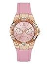 GUESS Women Analog Japanese Quartz Watch with Silicone Strap U1053L3