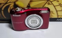 Nikon Coolpix L29 Compact Digital Camera Red Tested W /case 