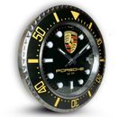 Luxury PORSCHE Wall Clock with DATE Magnifier Interior Design Sport Car
