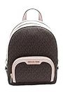Michael Kors Jaycee Medium Logo Backpack (Powder Blush) 35S2G8TB2B-424, Brown Pink