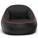 Mason Moon Bean Bag Chairs for Teens & Adults - Big, Durable & Comfortable - Adult Bean Bag Chair - Gaming Sofa - Teen Gaming Chair - Floor Gaming Chairs - Black/Red - [Cover Only, No Filling]