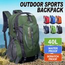 40L Large Waterproof Hiking Camping Bag Travel Backpack Outdoor Luggage Rucksack