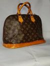 Louis Vuitton LV Hand Bag Alma Browns Monogram Vintage Tasche Braun