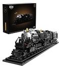 Nifeliz Zug Big Boy Kit de construction rétro à vapeur, modèle de locomotive avec rails, jouet de construction, train, cadeau pour adultes et garçons (1818 pièces)